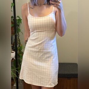 Brandy Melville Light Pink Checkered Dress